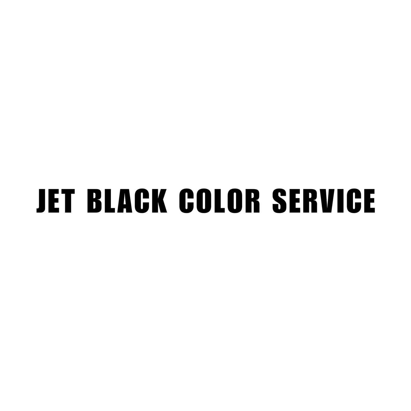 Jet Black Color Service